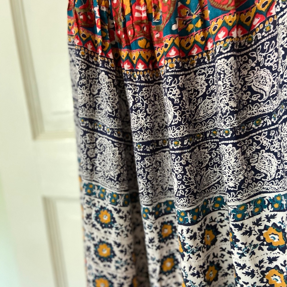 Strapless summer maxi